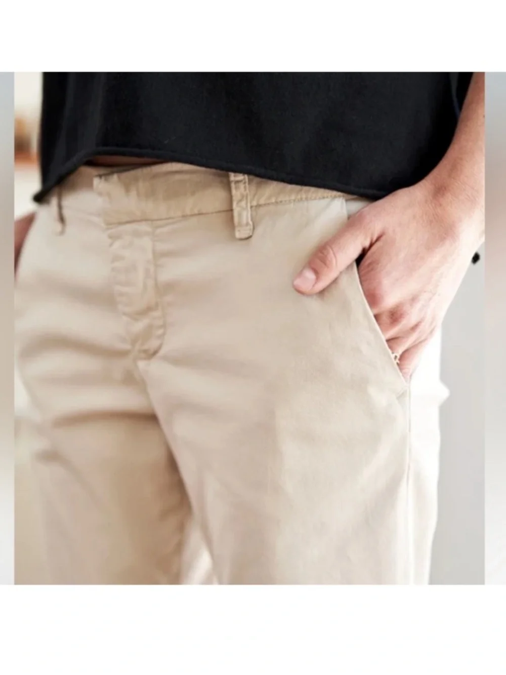 FRANK & EILEEN Wicklow
Twill Pant the Italian chino in khaki sz 6 - Picture 2 of 4